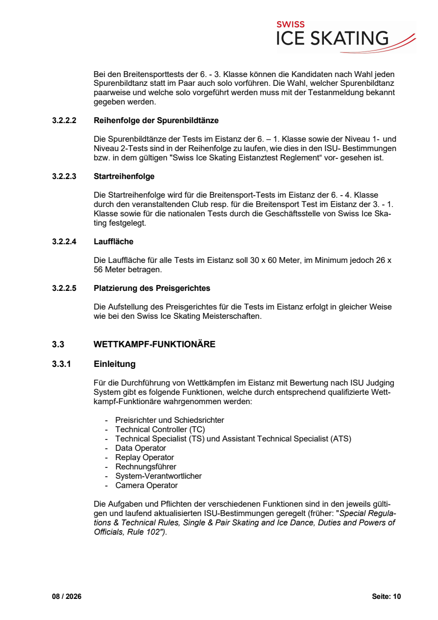 Technisches Reglement Eistanz, August 2026 original page 10