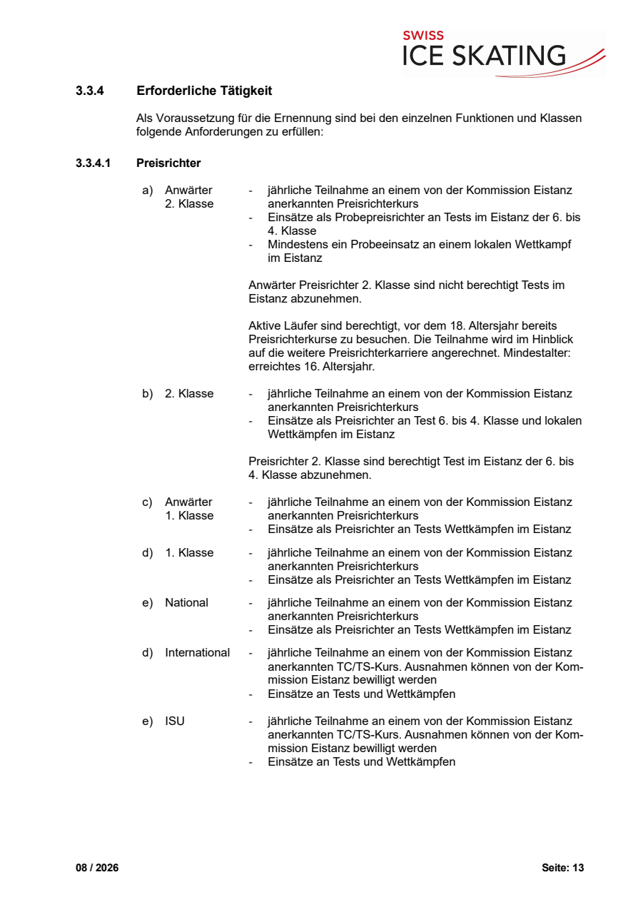 Technisches Reglement Eistanz, August 2026 original page 13