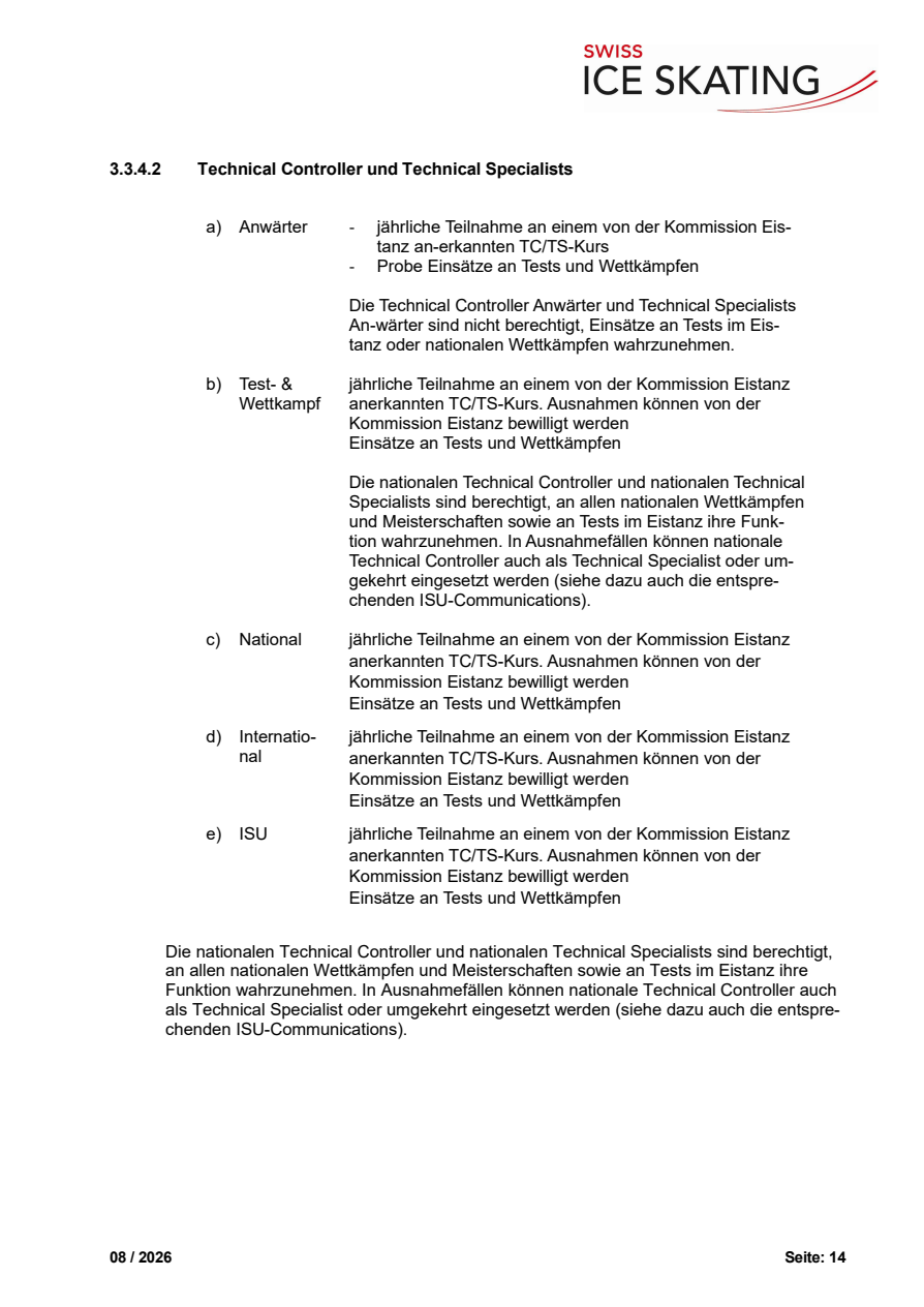 Technisches Reglement Eistanz, August 2026 original page 14