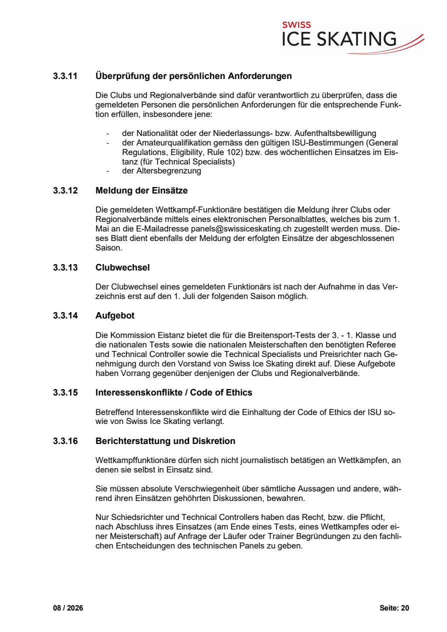 Technisches Reglement Eistanz, August 2026 original page 20