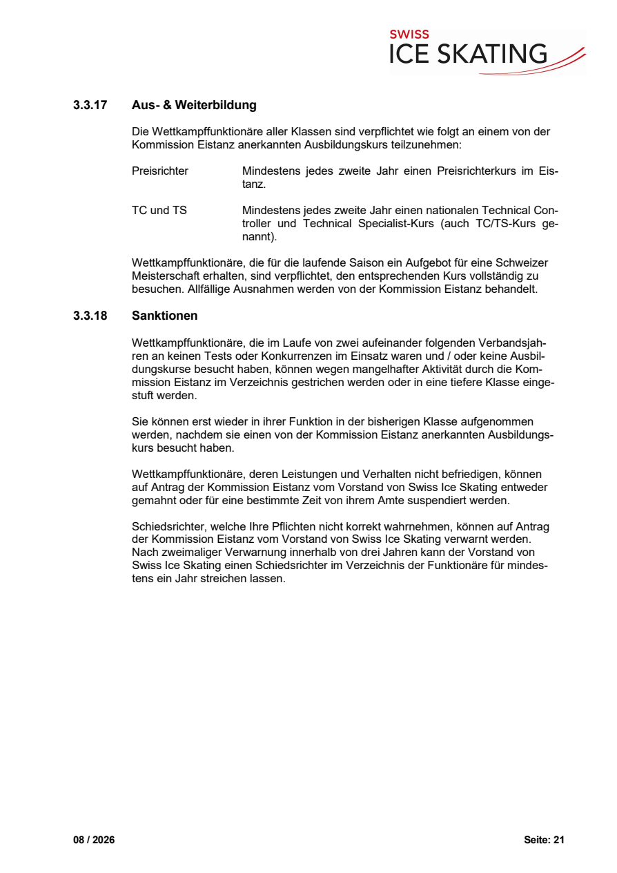 Technisches Reglement Eistanz, August 2026 original page 21