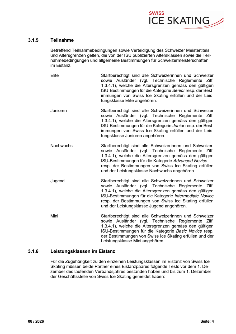 Technisches Reglement Eistanz, August 2026 original page 4