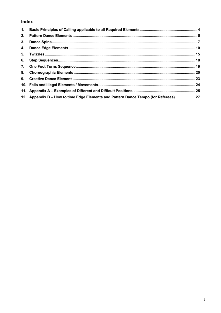 INTERNATIONAL SOLO ICE DANCE COMPETITION GUIDELINES – TECHNICAL RULES AND LEVEL REQUIREMENTS 2026-2027 original page 3