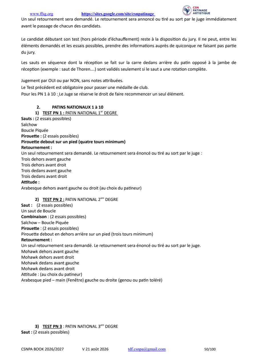 CSNPA Book 2026/2027 · selected test chapters original page 50