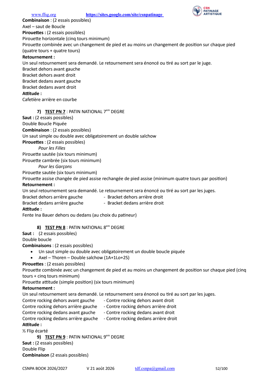 CSNPA Book 2026/2027 · selected test chapters original page 52