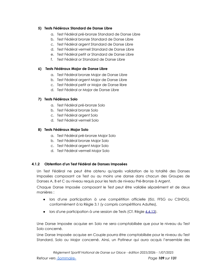 French federal ice-dance tests, 2025/26 edition original page 109
