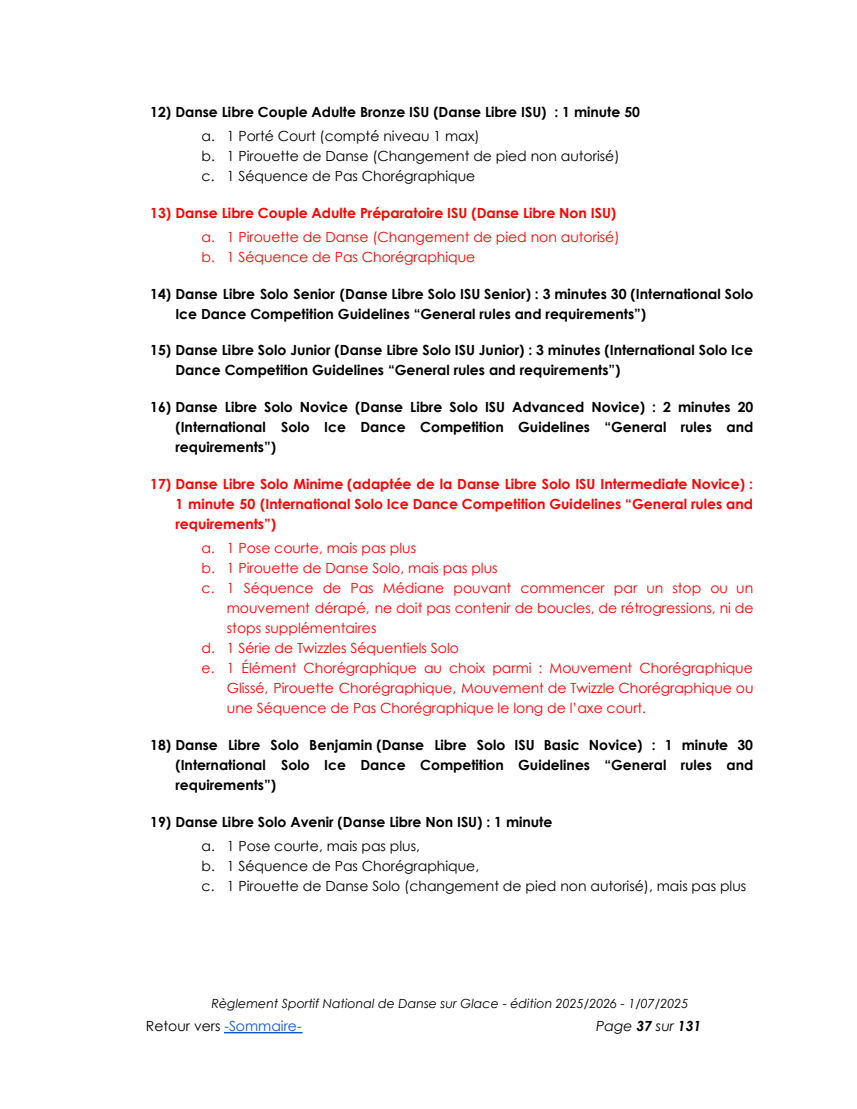 French federal ice-dance tests, 2025/26 edition original page 37