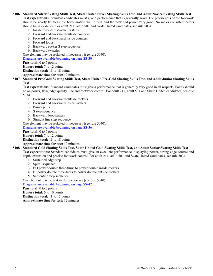 2026/27 US skating skills rules and diagrams original page 156